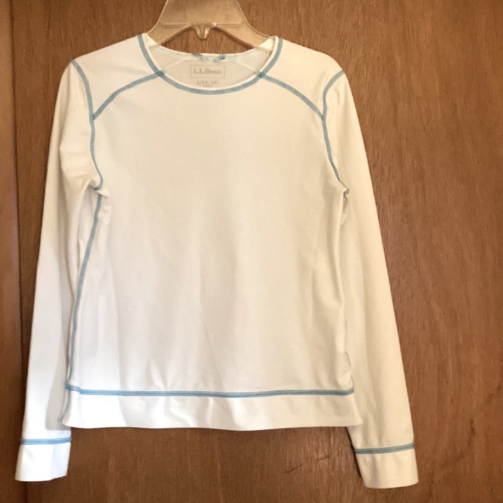 Girls L L Bean Swim Top Size Large 14/16